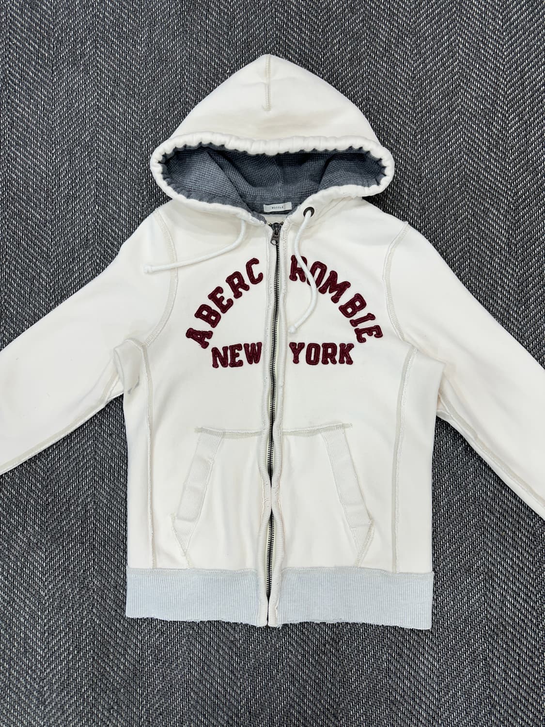 아베크롬비 후드집업 아이보리 상품이미지2