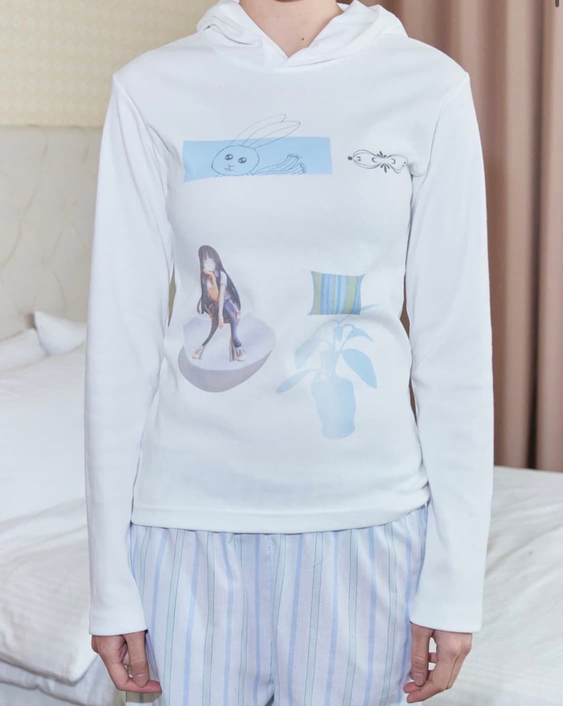 영마일웨어 indoor peace slim hoodie 🫀 상품이미지3