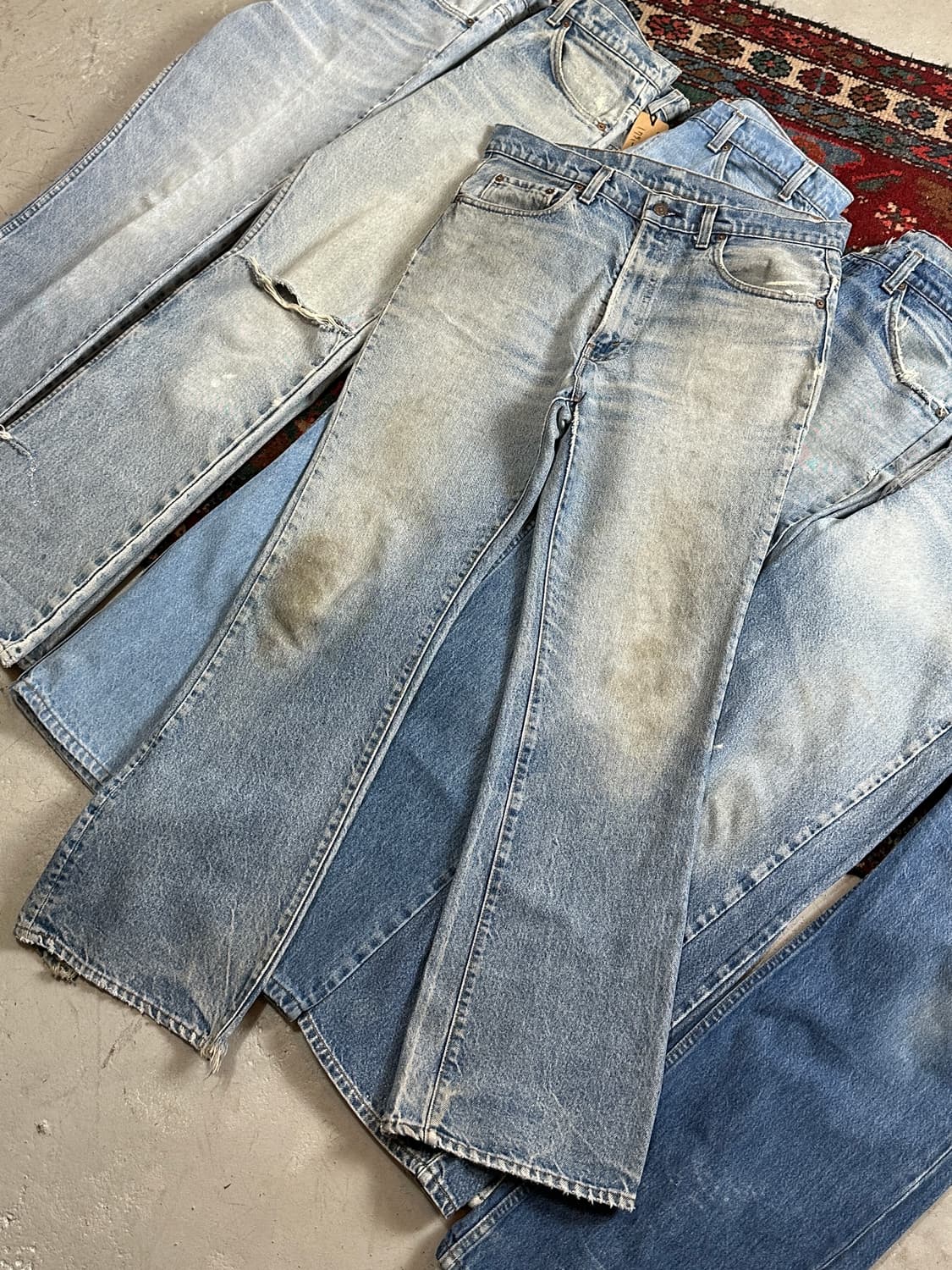 80’s USA Made 빈티지 리바이스 517 부츠컷 체인스티치 상품이미지10