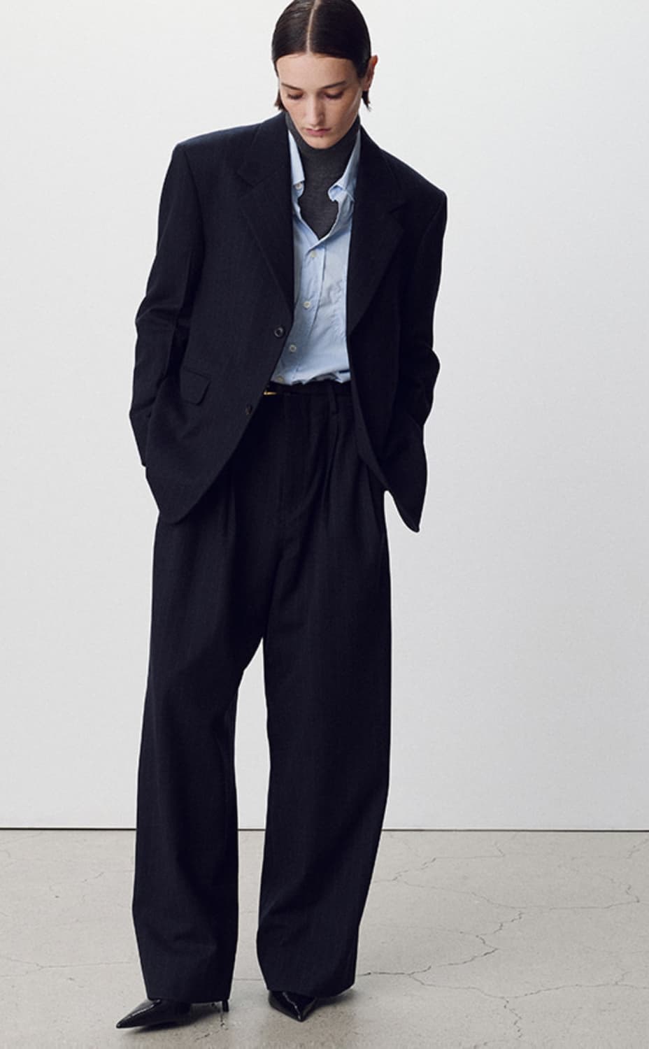 [새상품] 28 Virgin Wool Wide Trousers 상품이미지6