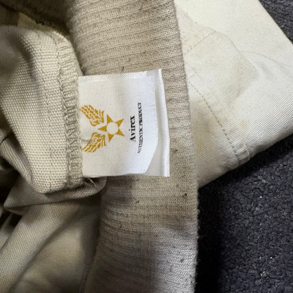 아비렉스 절개 투웨이 자켓 빈티지 베이지 L 상품이미지8