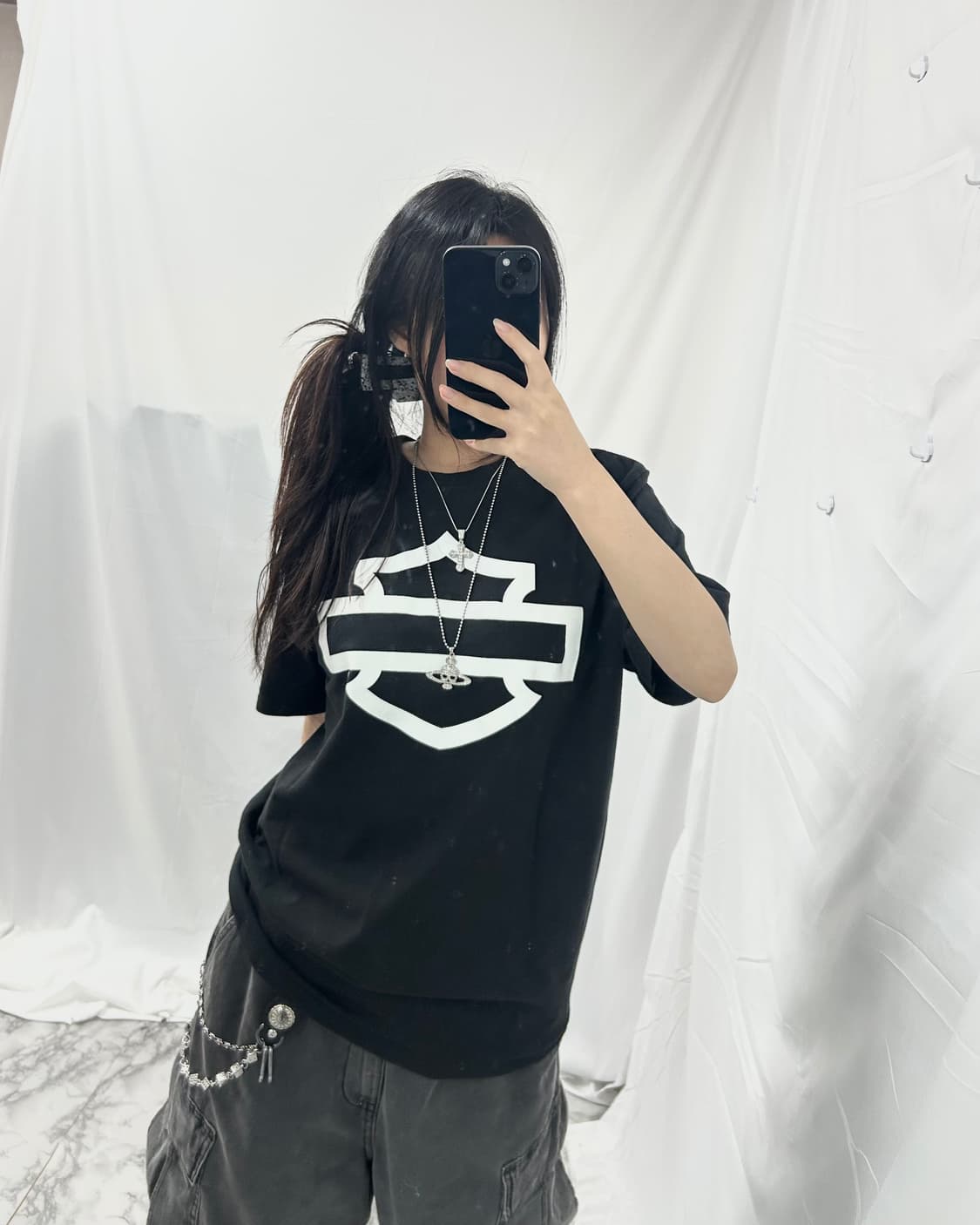 [HARLEY DAVIDSON] 할리데이비슨 넘버원 로고 반팔 상품이미지3