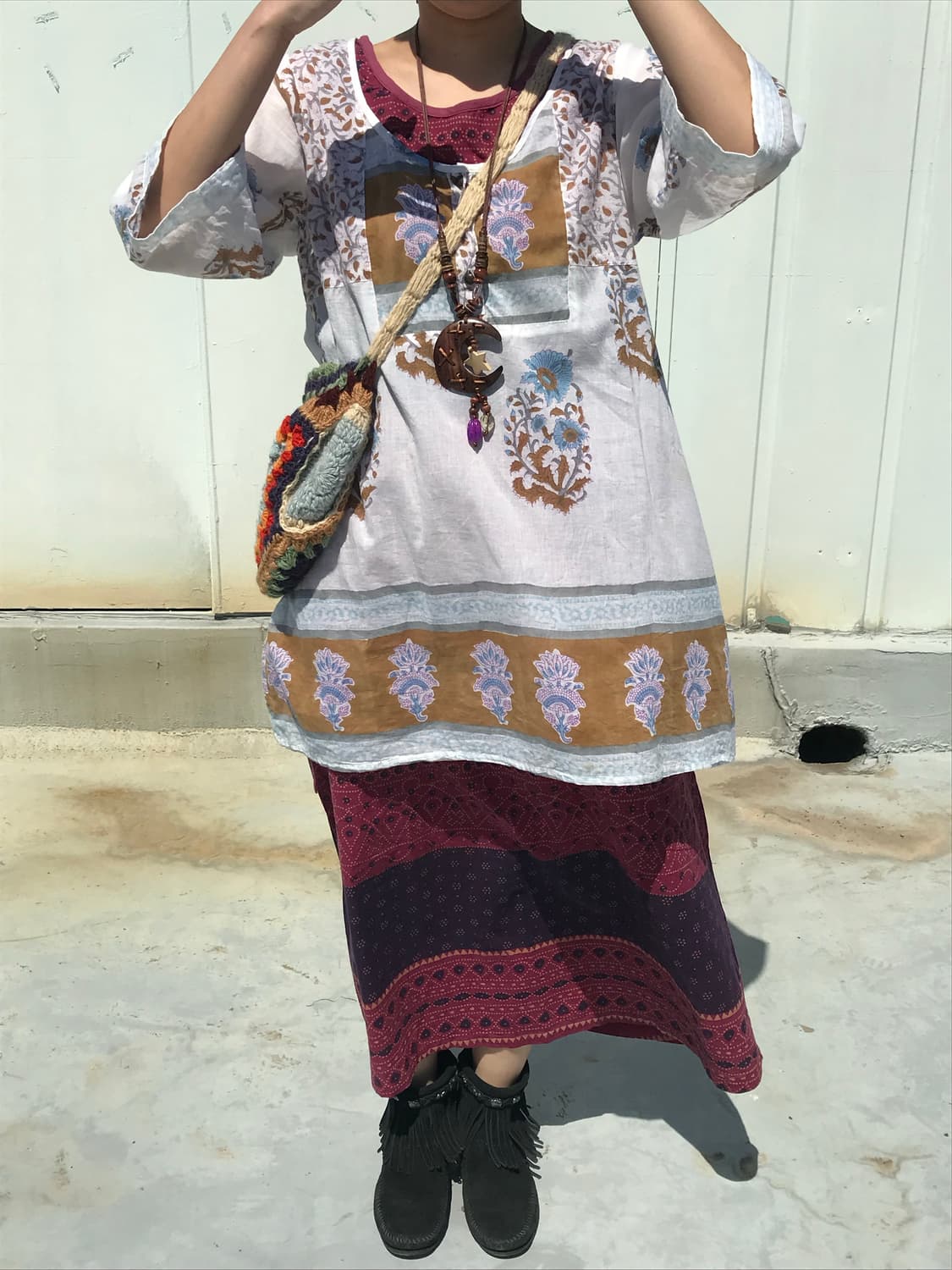 MALAIKA 히피 보헤미안 에스닉 블라우스 상품이미지3