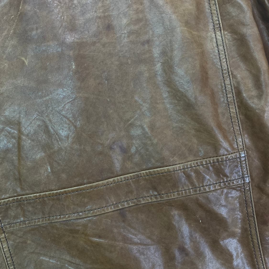 100 빈티지 양가죽 바이커 자켓 상품이미지5