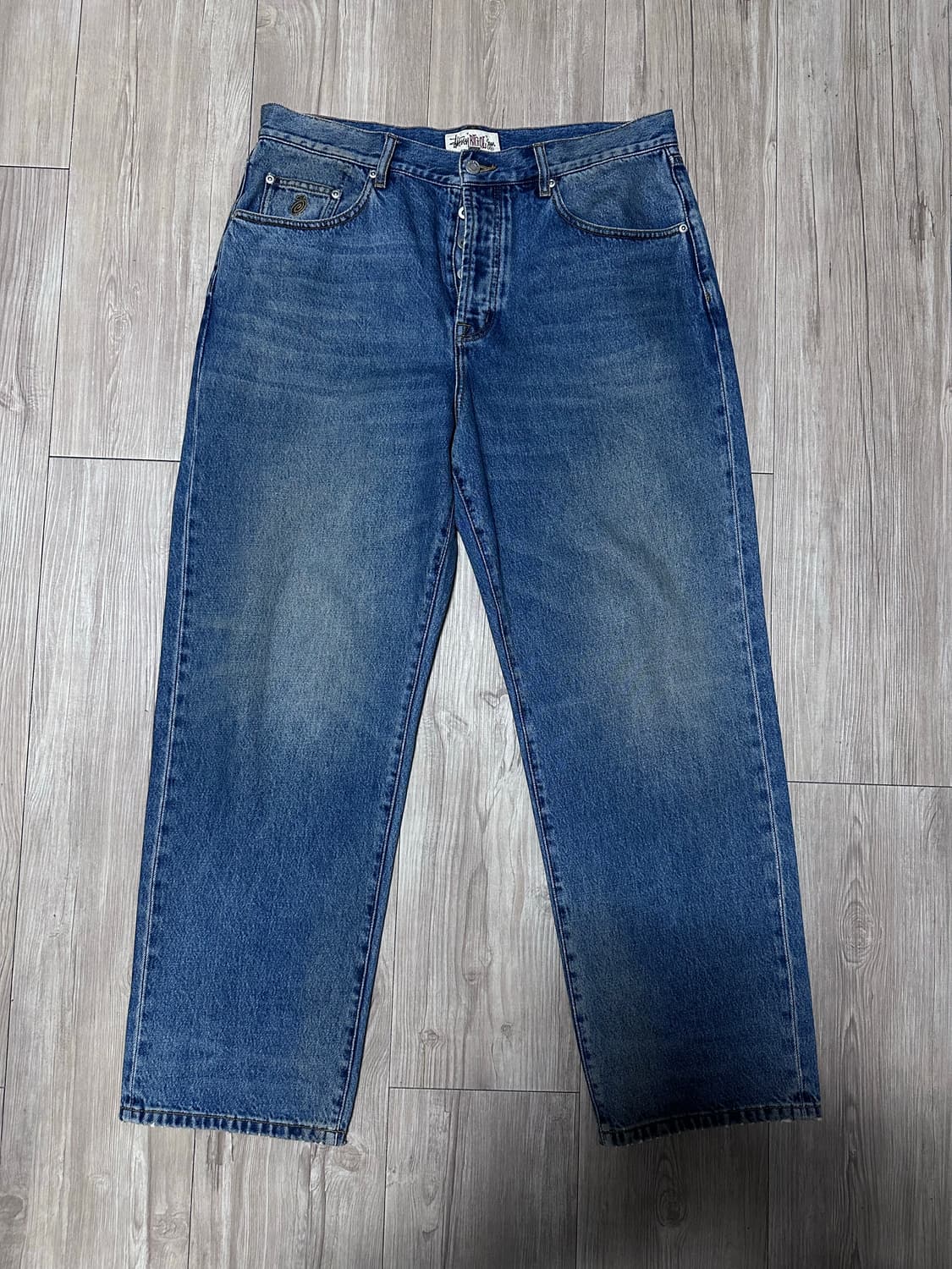 스투시 데님 빅 올 진 빈티지 미드 워시 34 상품이미지1