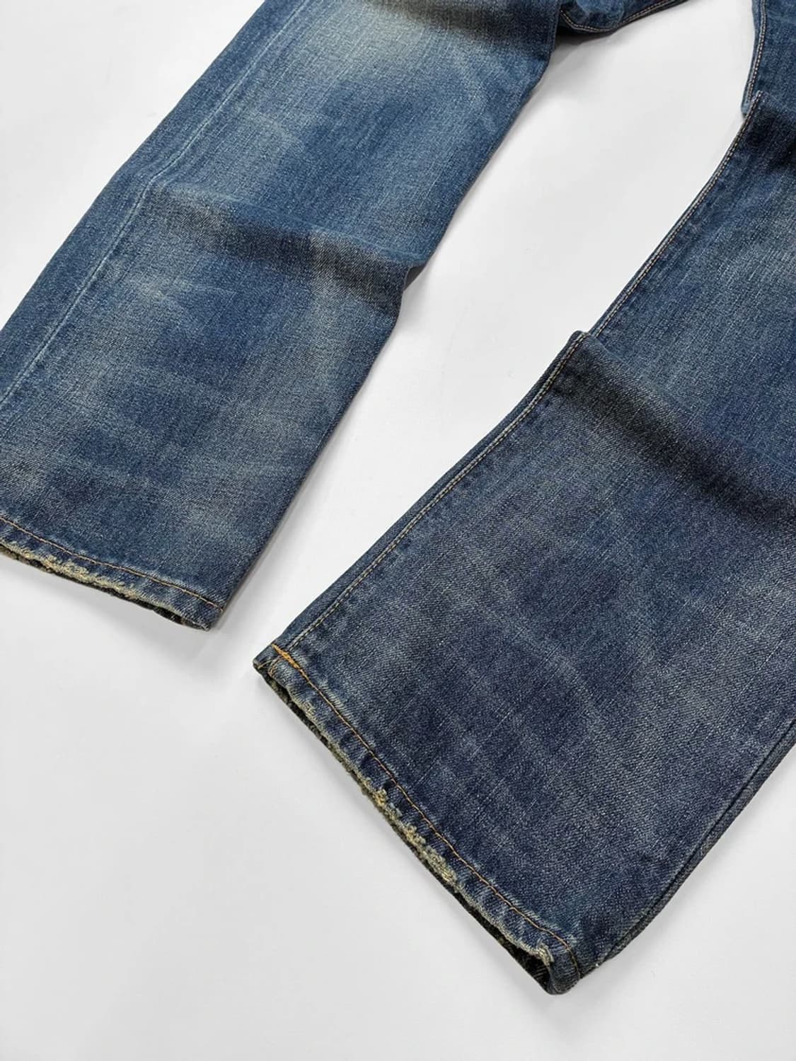 폴로 랄프로렌 가죽 패치드 페이딩 데님 팬츠 PN5404 상품이미지5