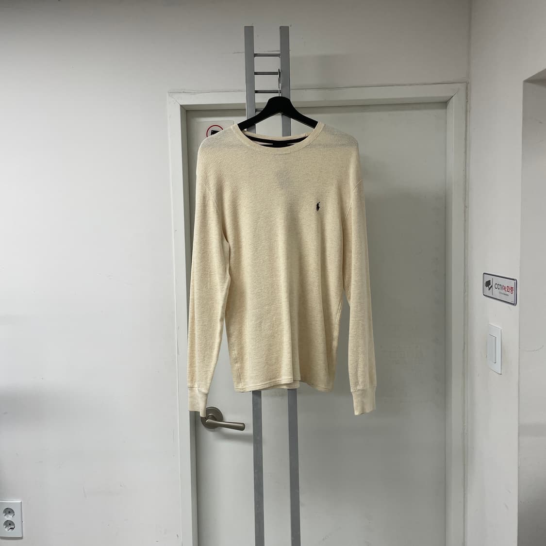 폴로 랄프로렌 와플 긴팔 티셔츠 베이지 S 상품이미지1