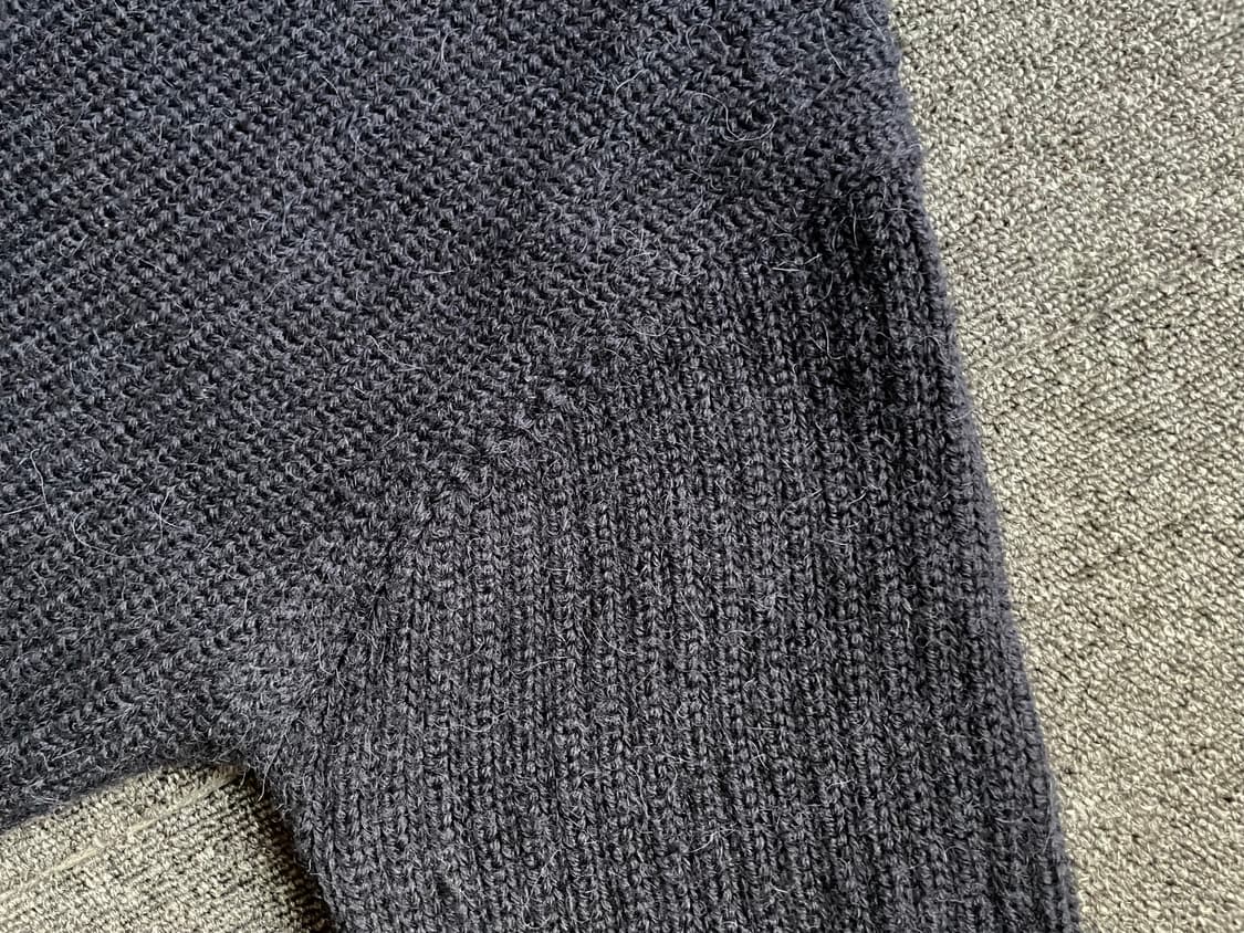 피그벨 울 터틀넥 니트 네이비 2사이즈 상품이미지6