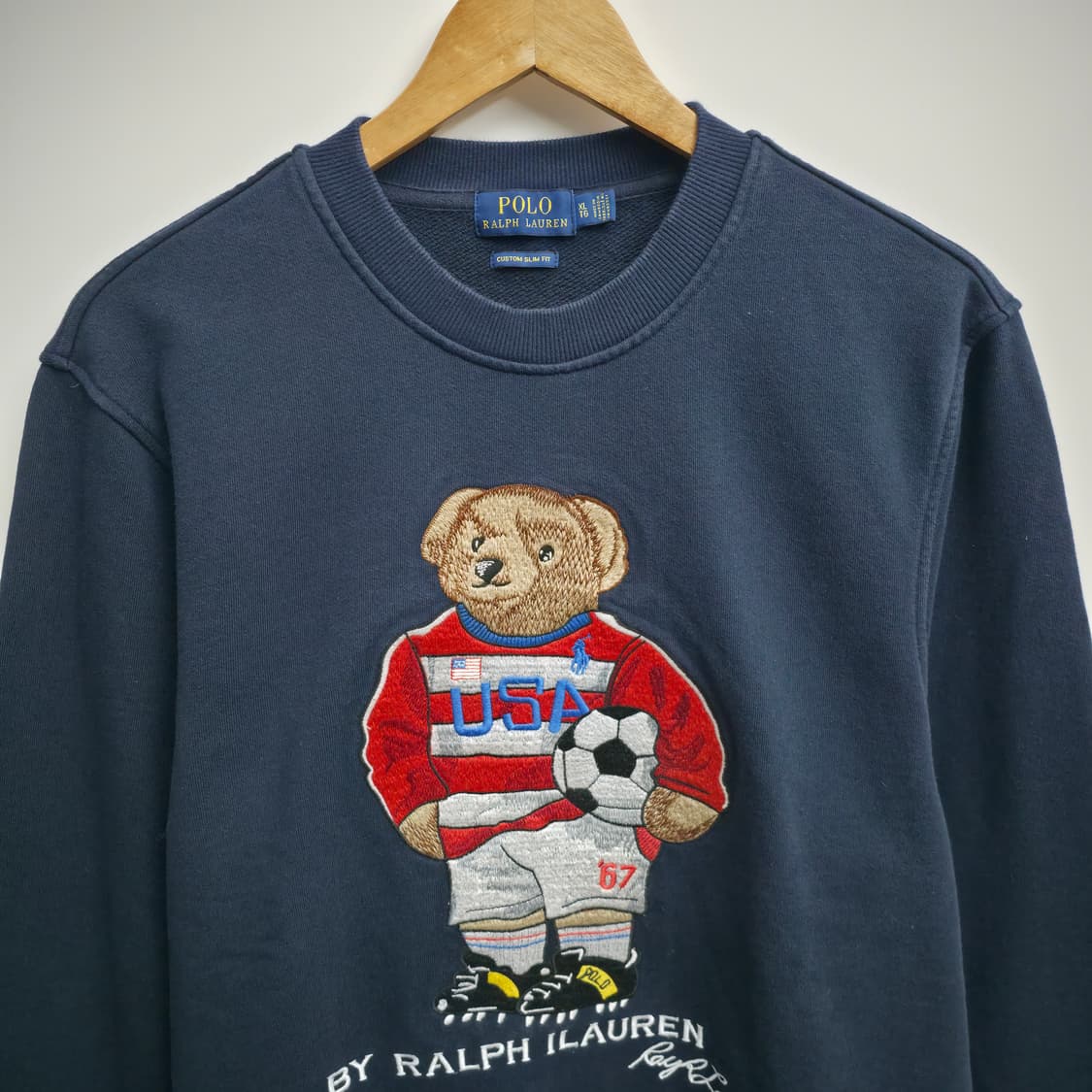 [XL] 폴로 랄프로렌 베어 맨투맨 네이비 상품이미지2