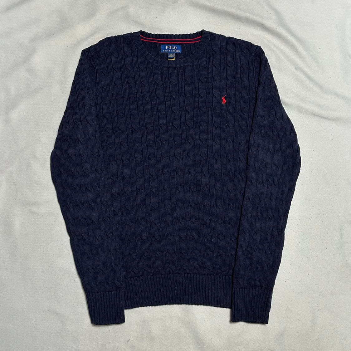 XL 폴로랄프로렌 코튼 케이블 네이비 니트 상품이미지2
