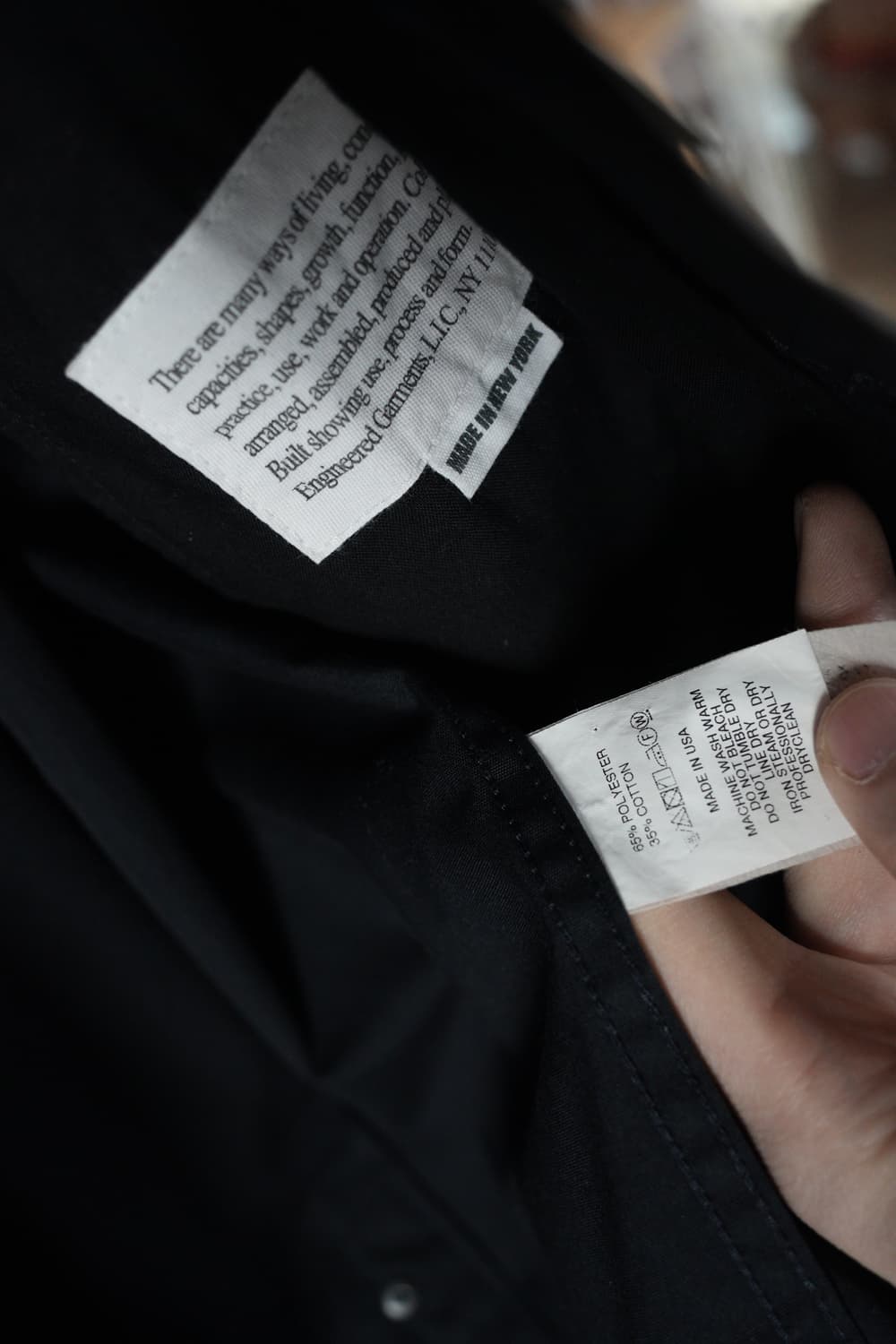 엔지니어드가먼츠/ 포플린 트러커 자켓, 다크 네이비, M사이즈 상품이미지7