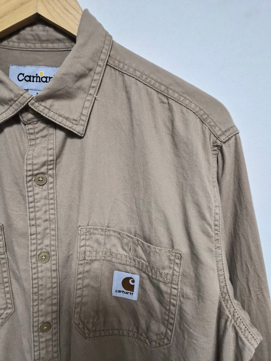 칼하트Carhartt 베이지 코튼 셔츠 M - S252 상품이미지3