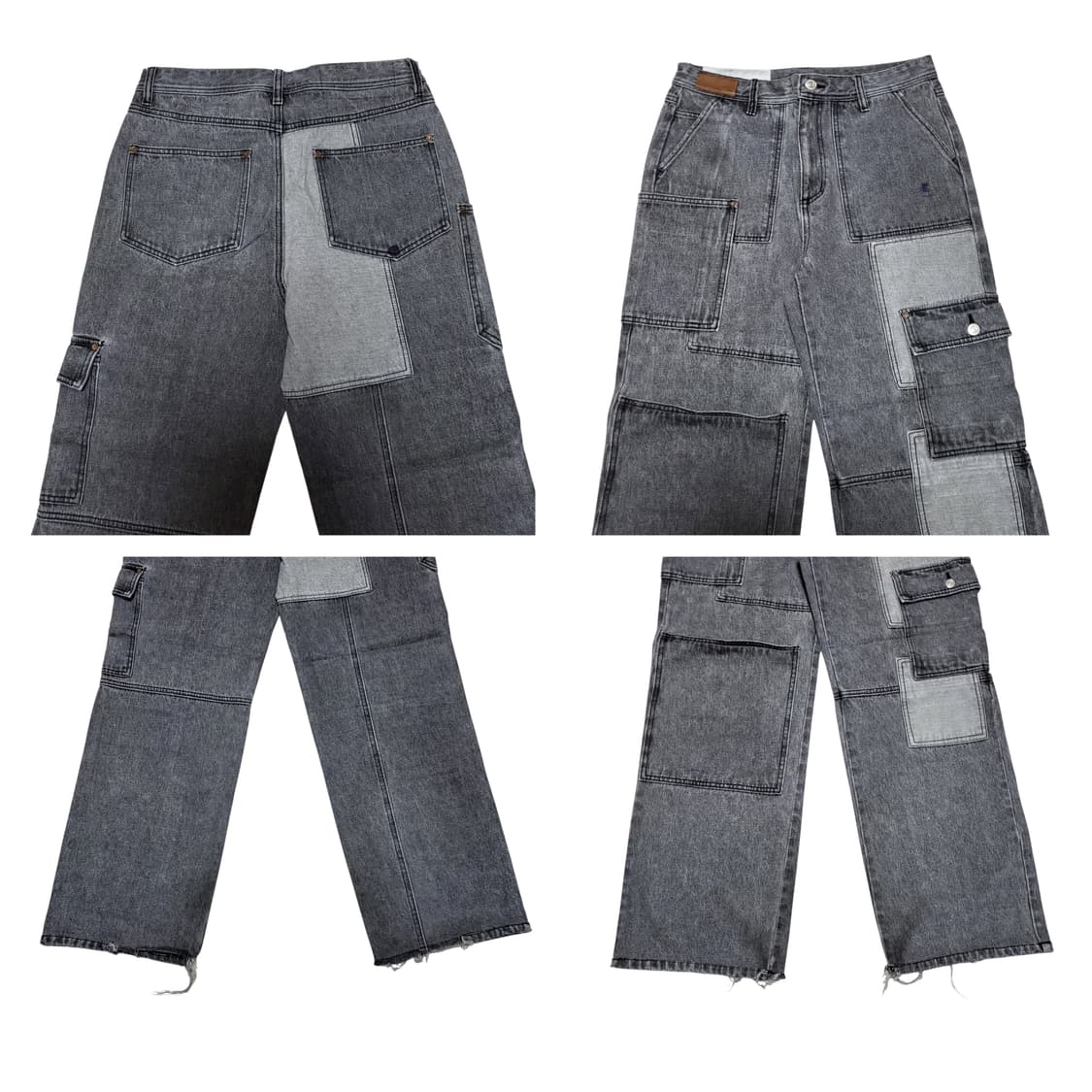 (L) 앤더슨벨 패치워크 와이드 데님팬츠 anderssonbell 상품이미지5