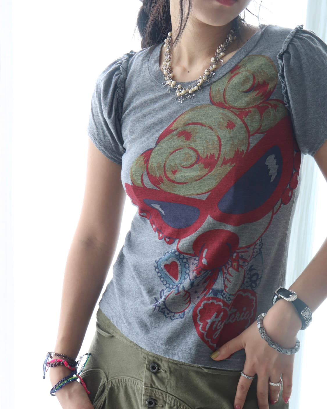 [Hysteric Mini] Grey Puff T-Shirt 상품이미지2