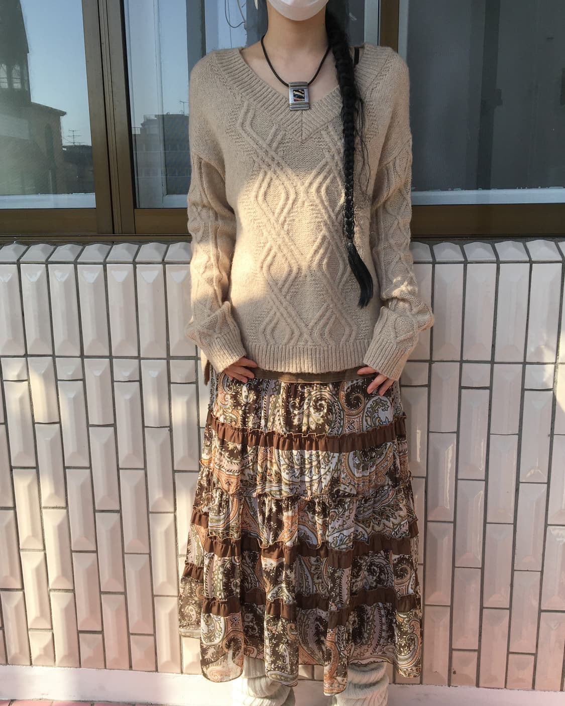 ethnic patch layer skirt 상품이미지4