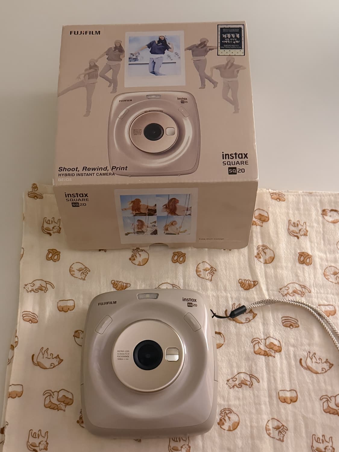 후지필름 인스탁스 SQ20 베이지 디지털 폴라로이드 카메라 상품이미지1