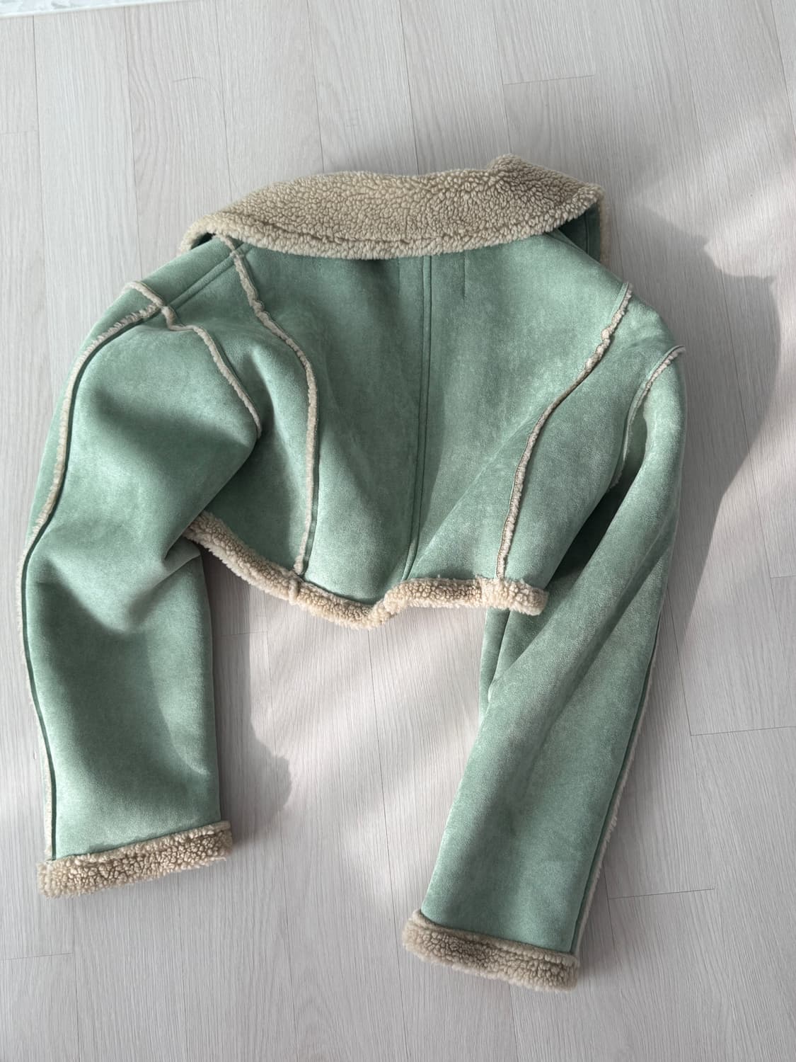 크롭 무스탕 상품이미지2