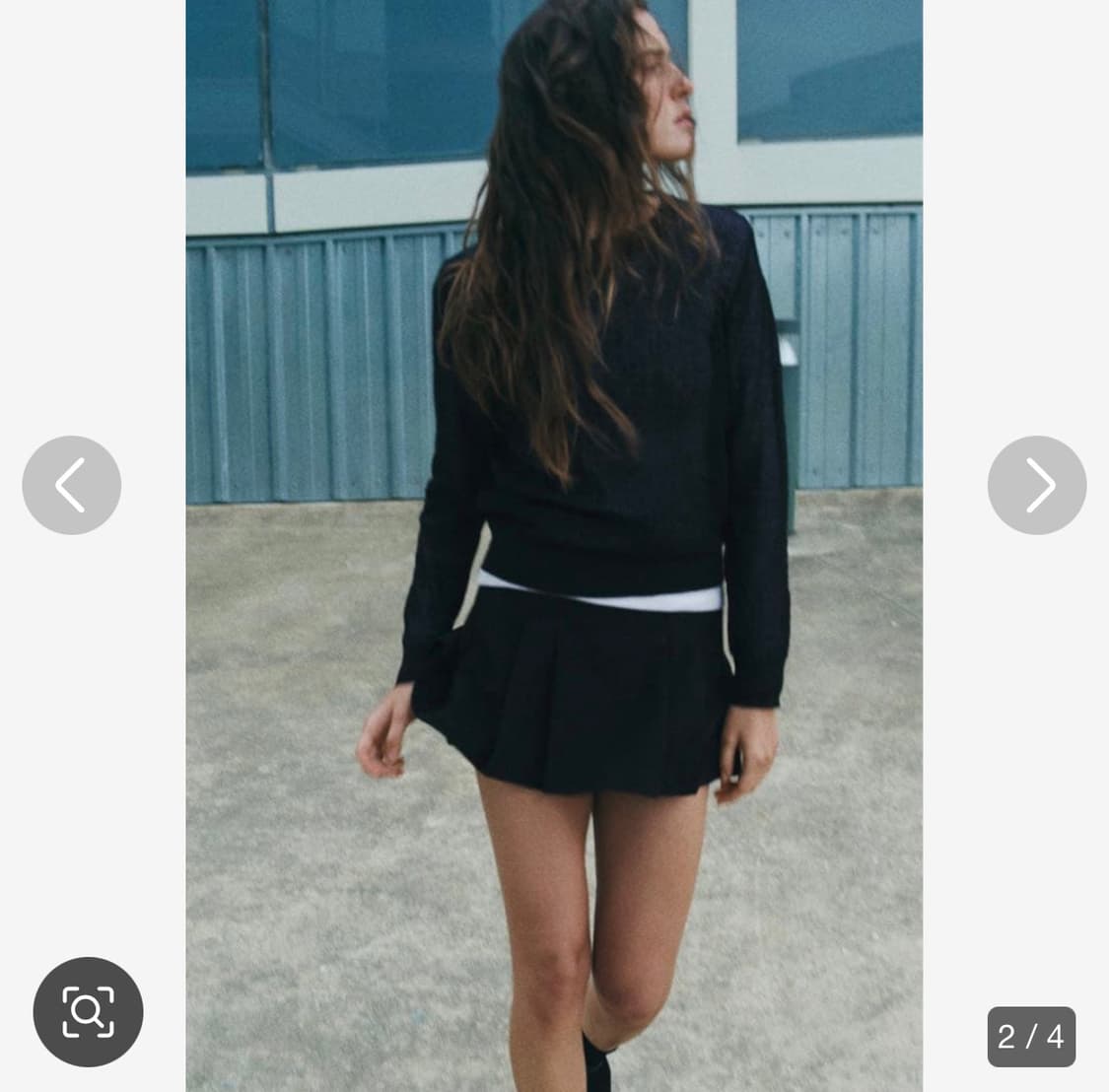 자라 파인 니트 세미 시스루 스웨터 상품이미지1