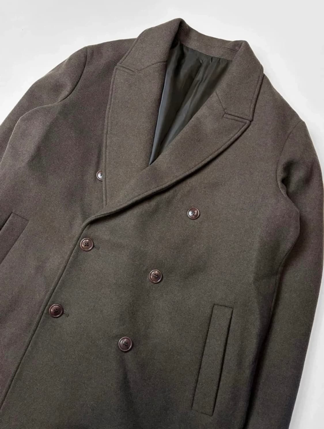 쿠어 MTR 캐시미어 블렌드 더블 롱 코트 L 상품이미지4