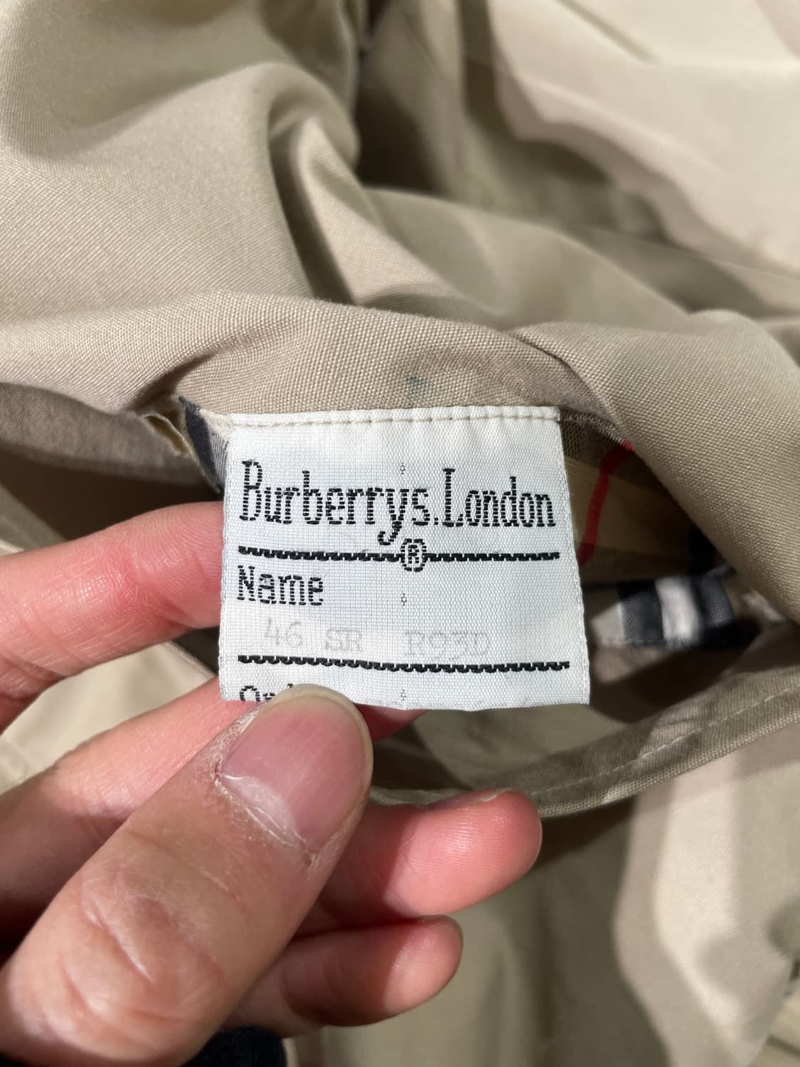 버버리 라이트 베이지 히든 집업 블루종 자켓 상품이미지9