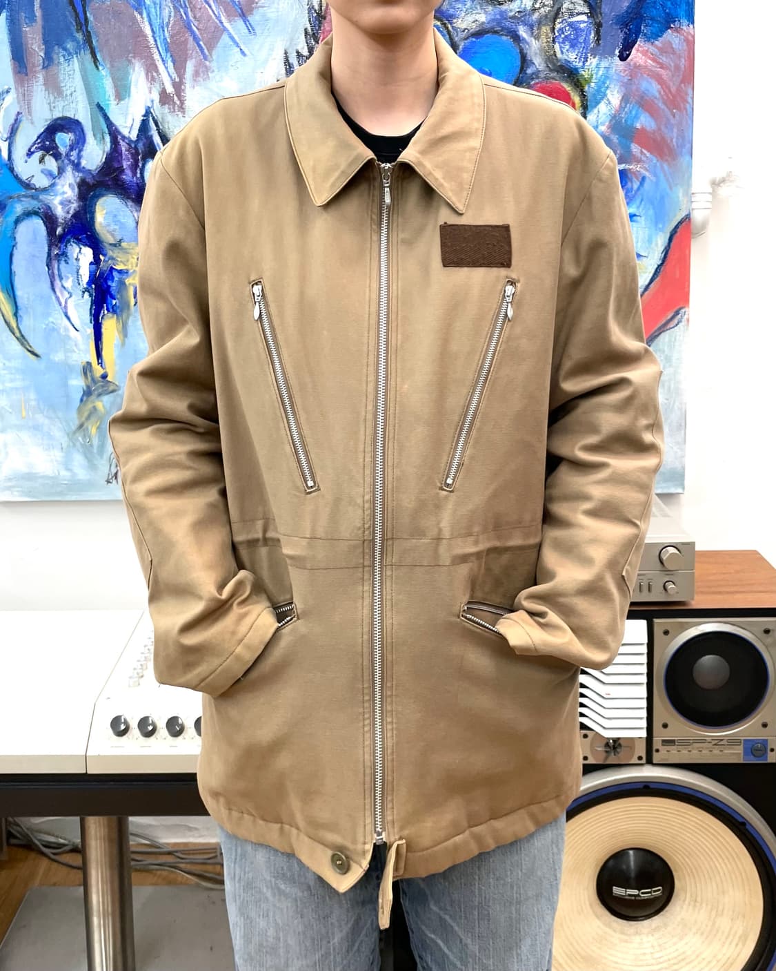 [L] 캐서린햄넷 캔버스 워크 자켓 상품이미지2