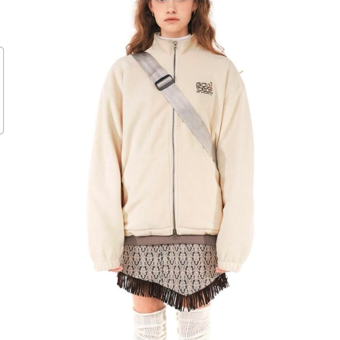 스컬프터 가슴 로고 기모 플리스자켓 M 상품이미지1