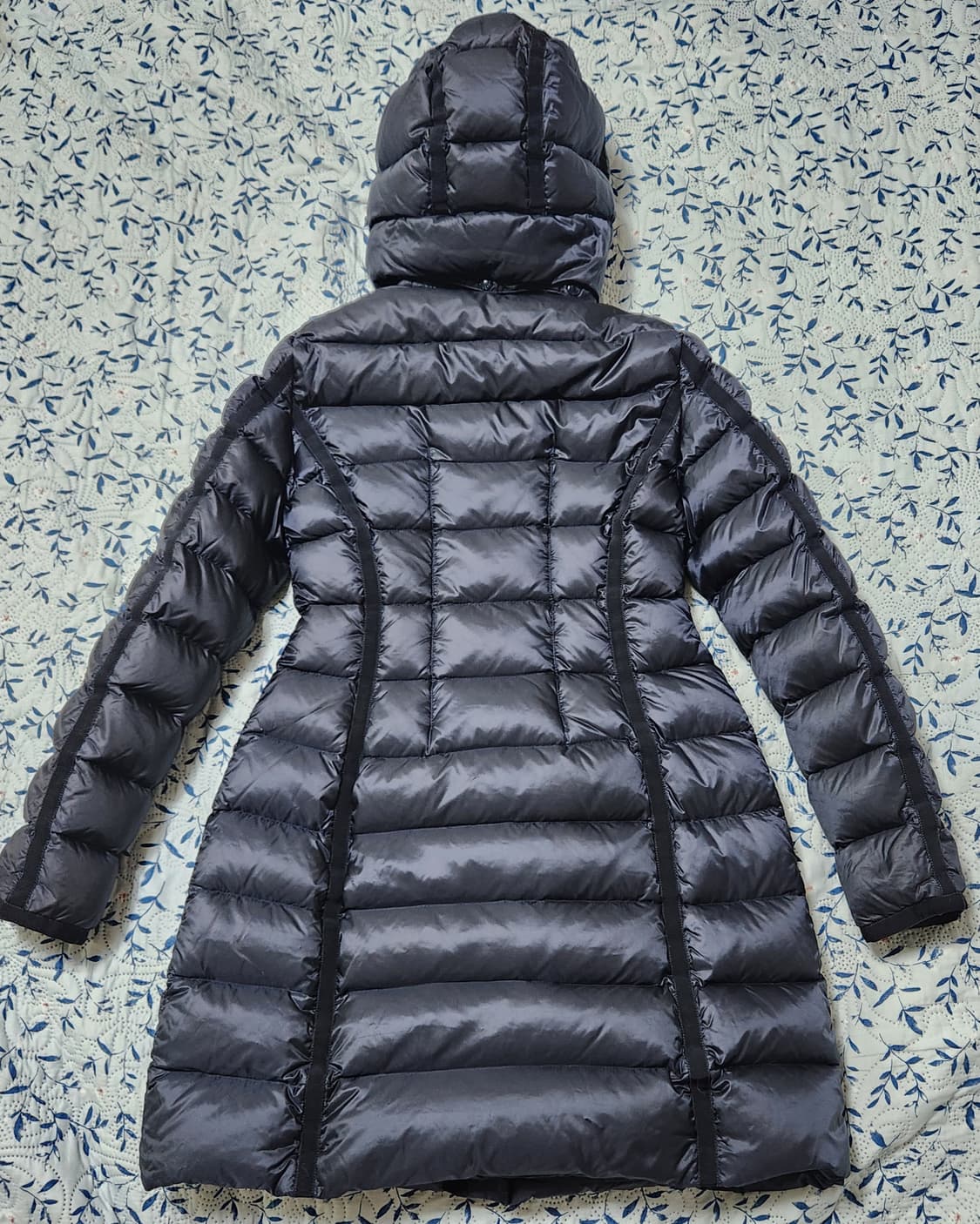 [정품] 몽클레어 헤르민 패딩 네이비+블랙 사이즈 0(여성용) 새상품급  상품이미지2