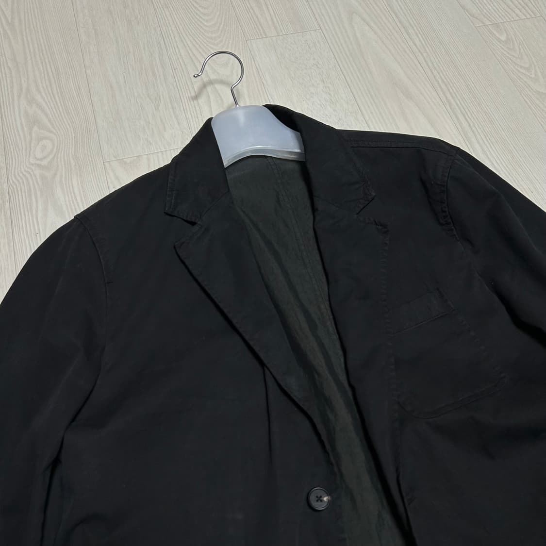 [XL] 무신사스탠다드 워시드 스포츠자켓 블랙 상품이미지2