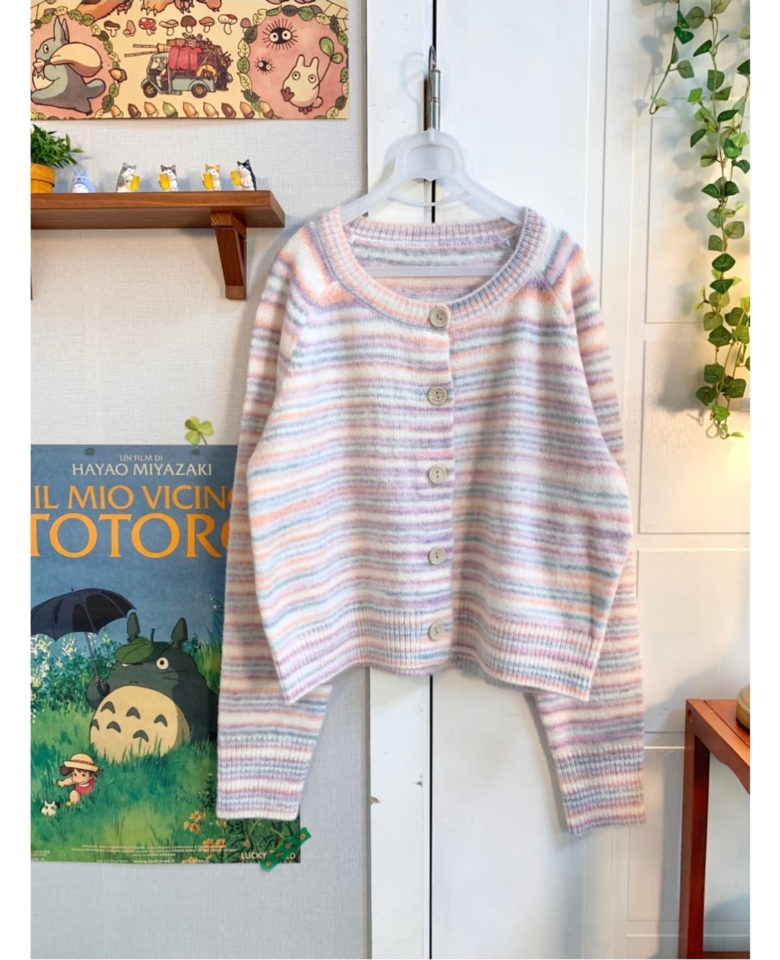 마지 캔디 버튼 가디건 핑크 상품이미지1