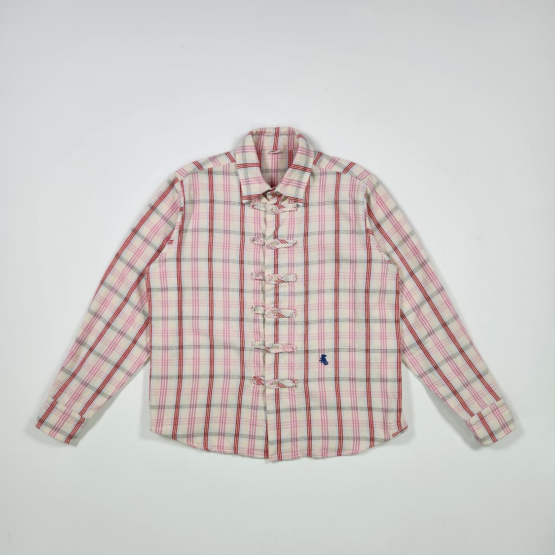 45R 체크무늬 차이나 버튼 셔츠 상품이미지1