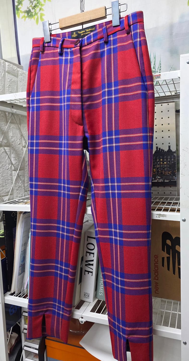 비비안웨스트우드 여성 겨울바지 24 타탄체크 울 팬츠 WL98 상품이미지2