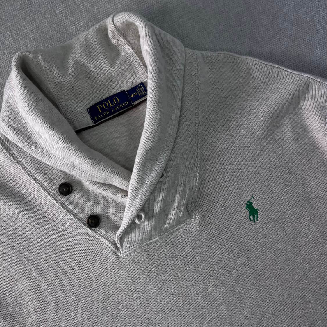 100 폴로랄프로렌 숄카라 베이지 니트 상품이미지2