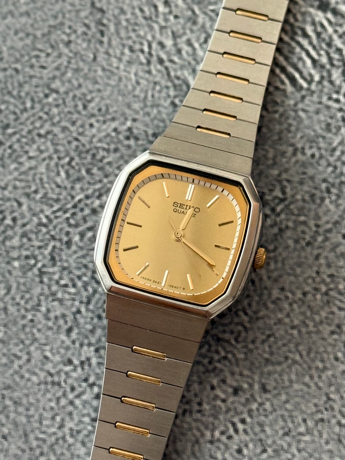 세이코 Seiko 스퀘어 쿼츠 콤비 상품이미지1