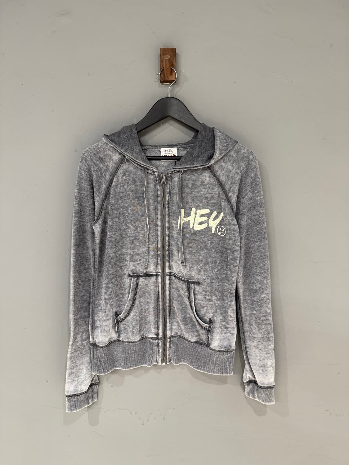 back lettering washing hood zip-up 상품이미지4