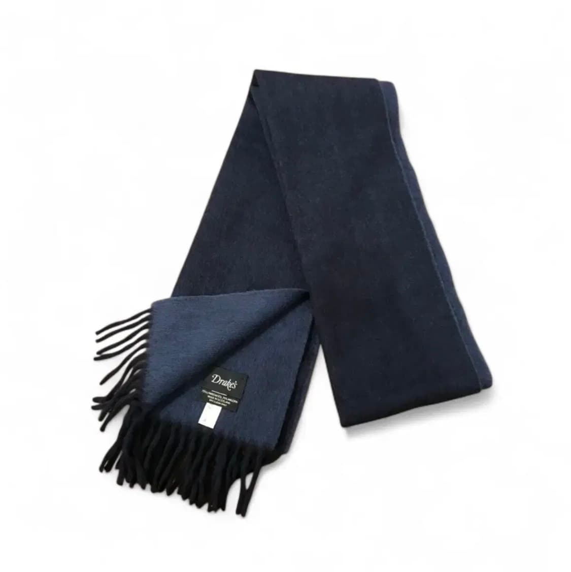 드레익스 앙고라 울 머플러 네이비 미품 상품이미지1