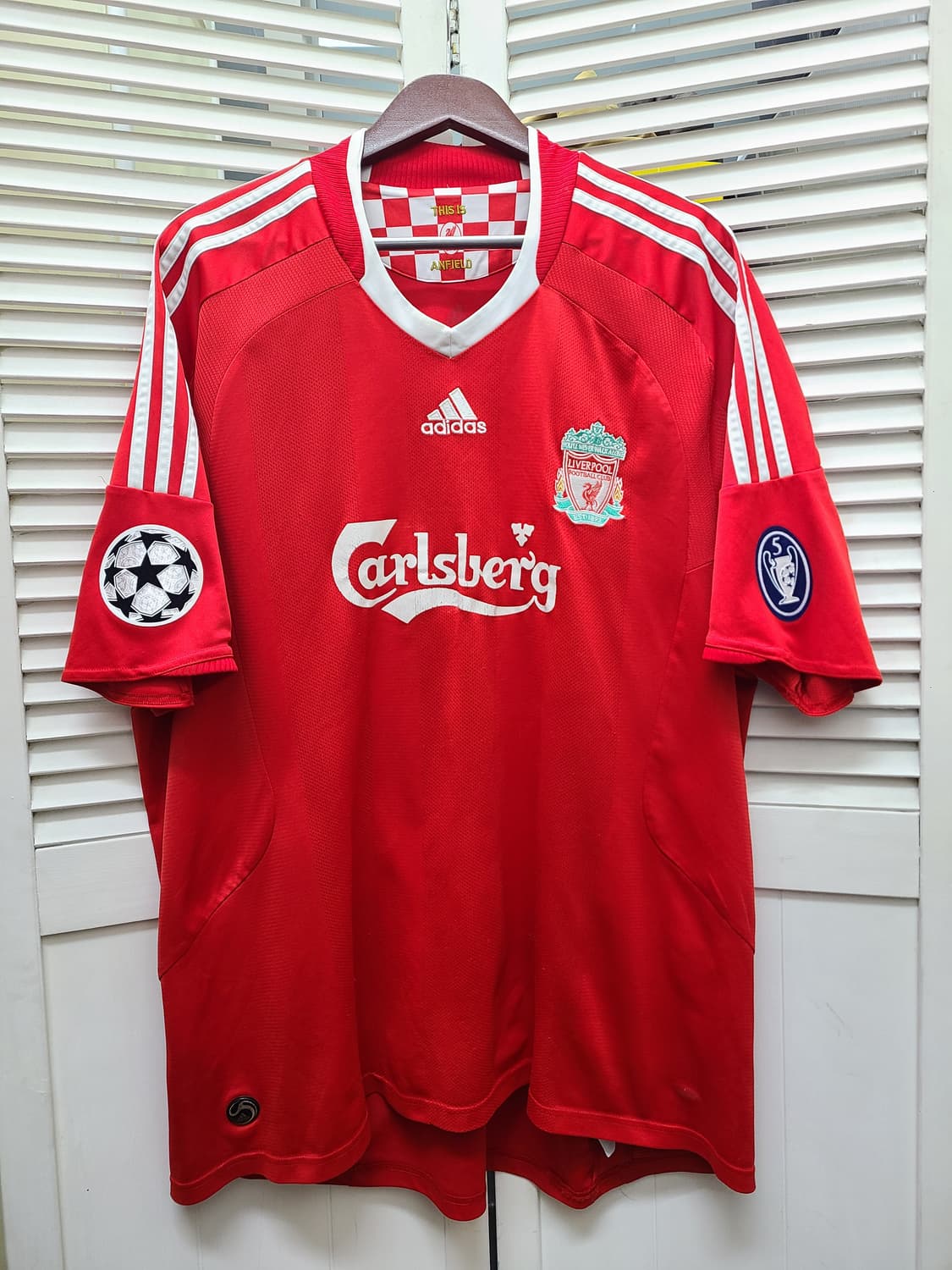 리버풀 08-10 제라드 아디다스 챔스 유니폼 상품이미지1