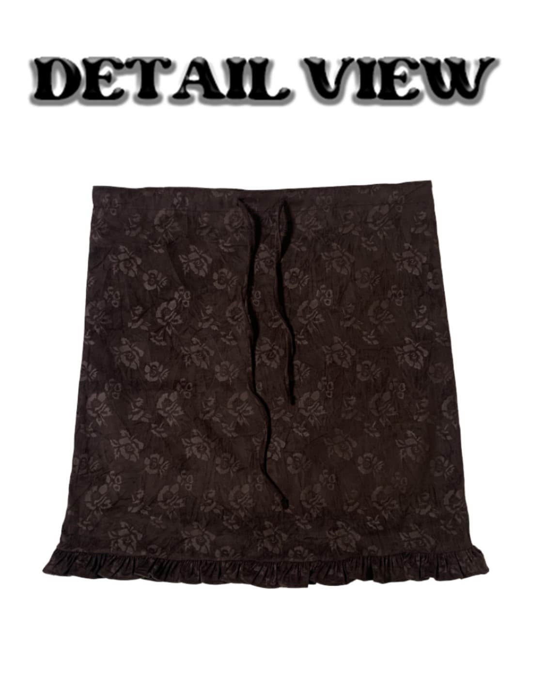 (새상품) 프릴 로즈 미디스커트 상품이미지6