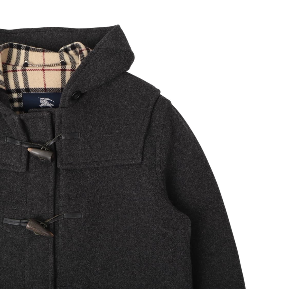 버버리 런던 챠콜 울 더플 코트 상품이미지3