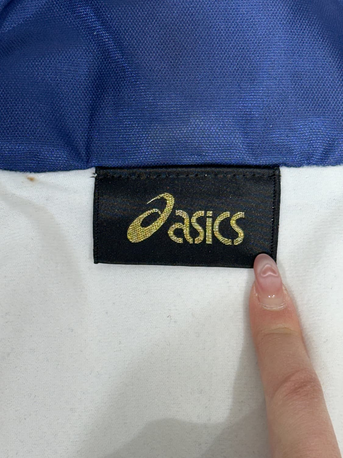 아식스 화이트 올드스쿨 오버핏 트랙 자켓 M   상품이미지7