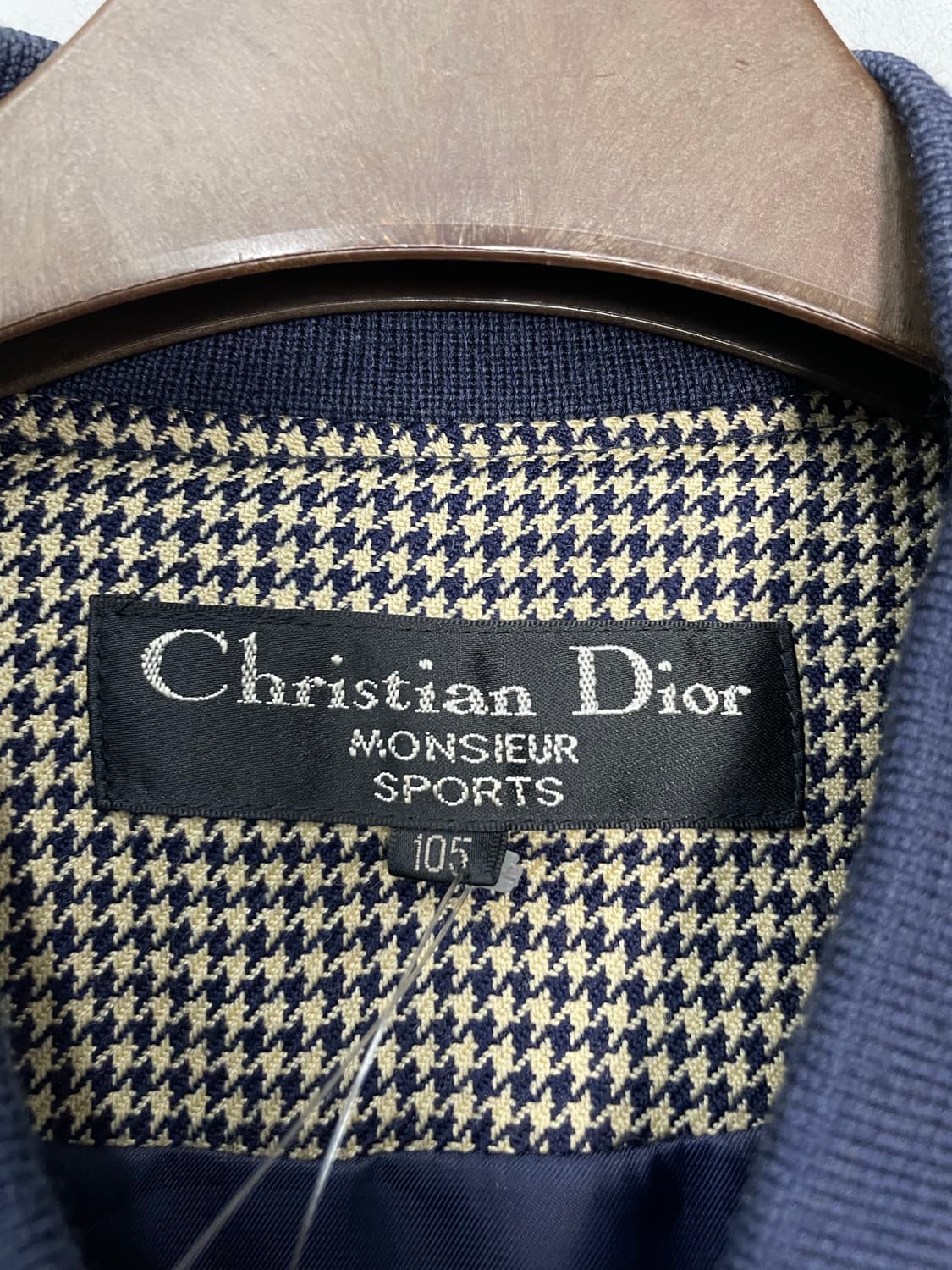 크리스찬 디올 빈티지 체크 블루종 자켓 H2163 상품이미지5