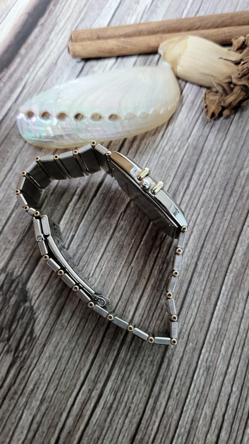 정품 오메가 컨스틸레이션 남여공용 18k 콤비 하프바 쿼츠시계 상품이미지9