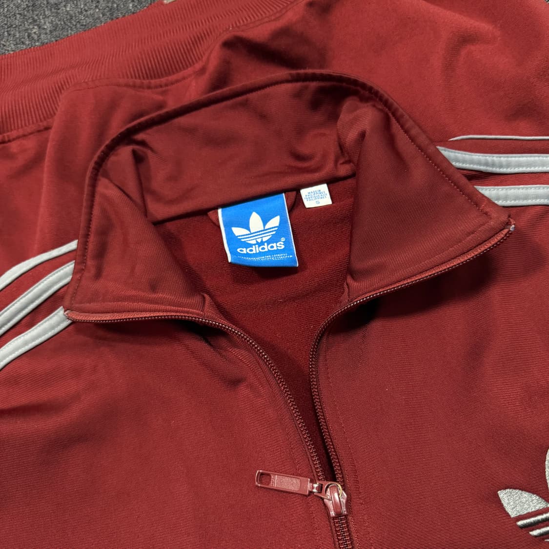 아디다스 파이어버드 버건디 그레이실버 져지 상품이미지8