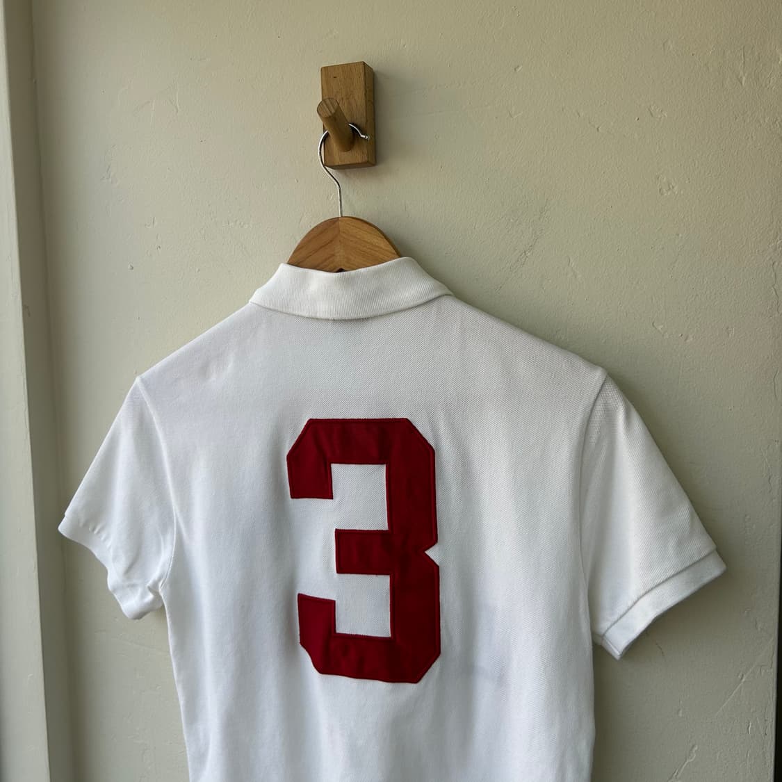 폴로 랄프로렌 화이트 빅포니 반팔 럭비티 카라티 상품이미지4