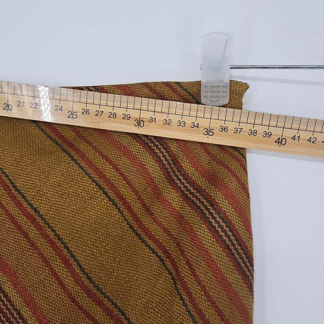 Lauren Ralph Lauren 브라운 스트라이프 린넨 롱 스커트 상품이미지3