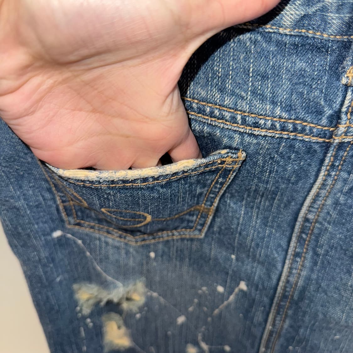 일본 빈티지 JOUER AUX ECHECS데님 스커트 갸루 Y2k 상품이미지6