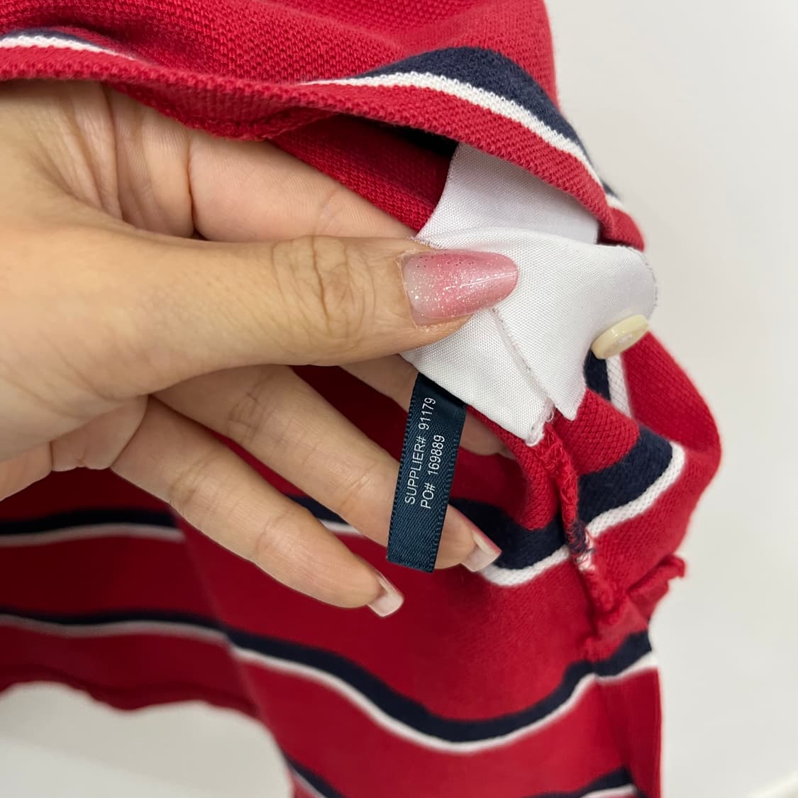 폴로 랄프로렌 자수포니 스트라이프 카라 반팔티 상품이미지6
