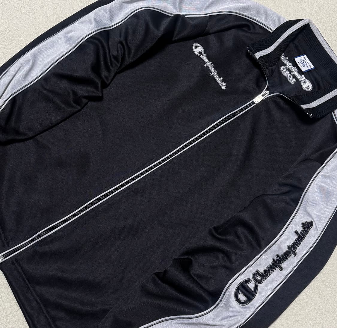 챔피온 올드스쿨 블랙 그레이 져지  상품이미지4