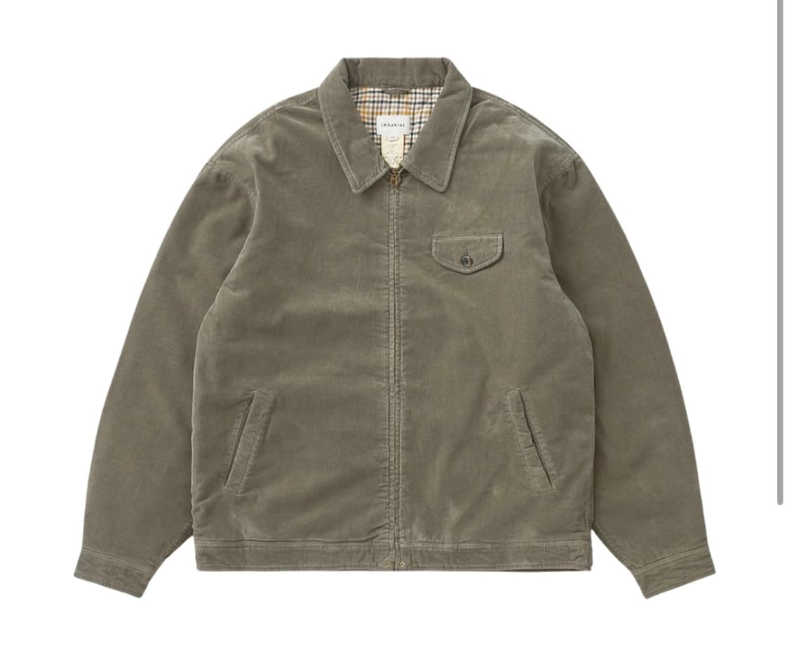 카키스 코듀로이 스윙자켓 m사이즈 세이지 상품이미지1