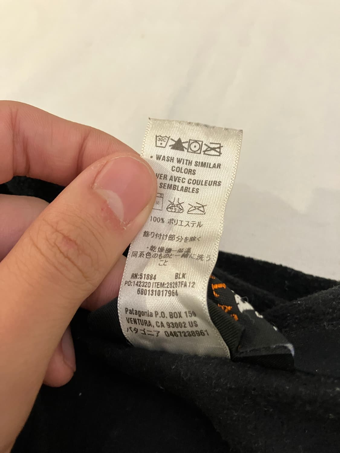 파타고니아 신칠라 하프집업 플리스 풀오버 블랙 상품이미지6