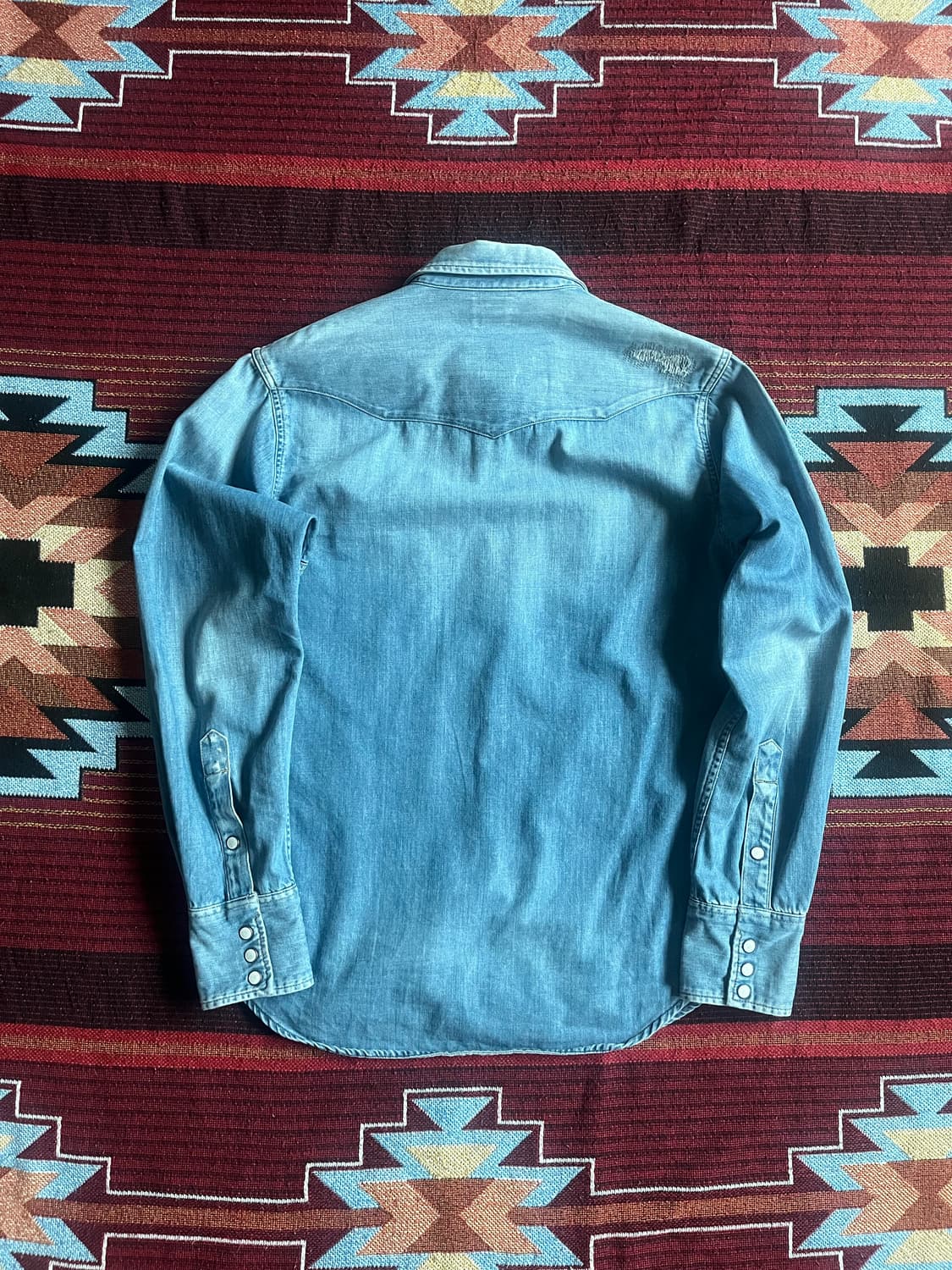 랭글러 데님 웨스턴 셔츠 Wrangler Blue Bell 상품이미지2